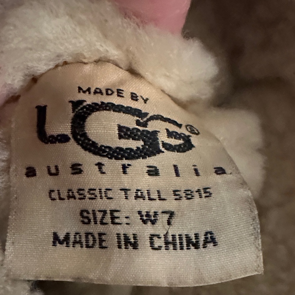 UGG Tan Suede Shearling Boots - Picture 5 of 5